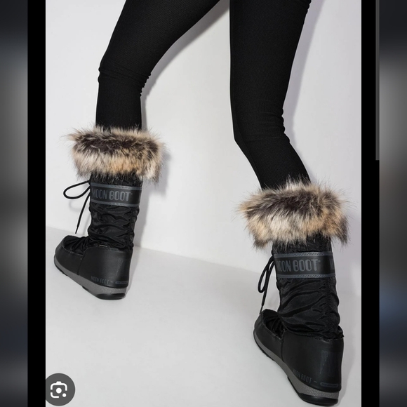 Moon Boot Monaco Tall high black boots Moon Boot Monaco Boots - Picture 2 of 15